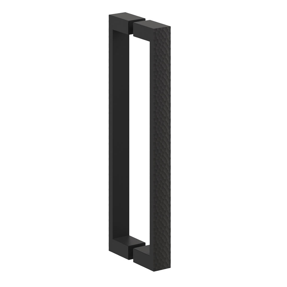 Cutout image of Crosswater Asura 8 Matt Black Hammered Handle